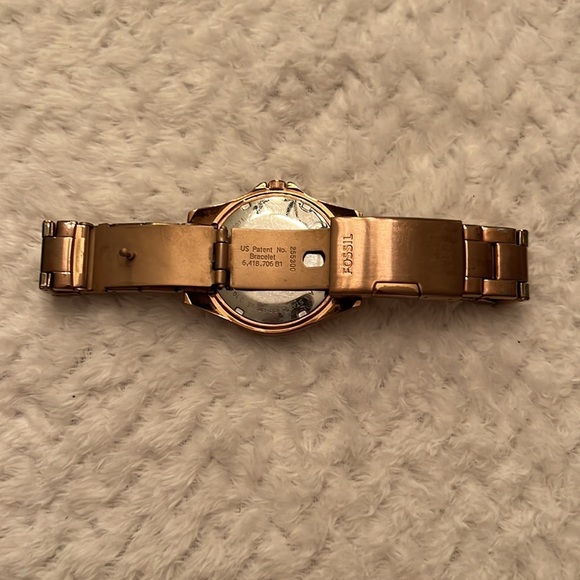Fossil Womens Riley Multifunction Watch Crystals Rose Gold - Picture 4 of 9